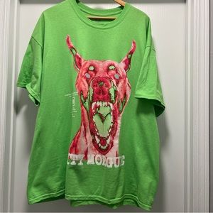 City Morgue Graphic Tee XXL Neon Rottweiler